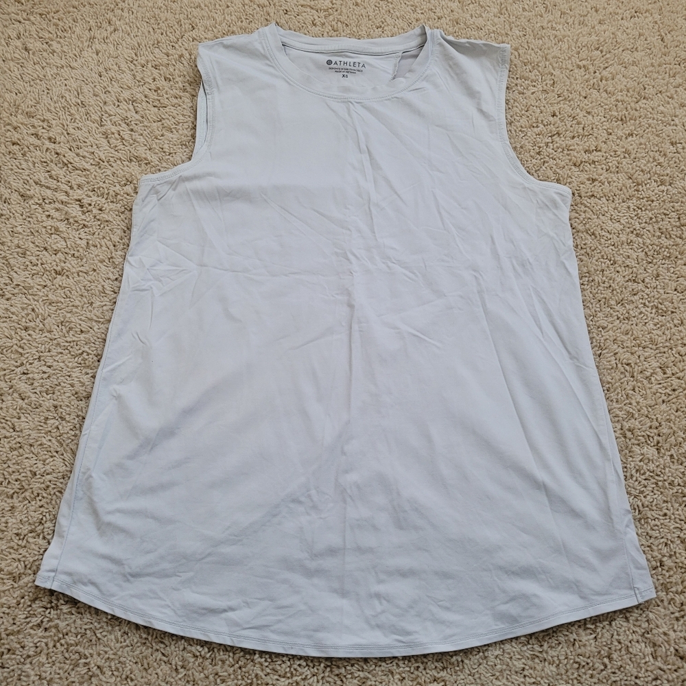 Athleta Sunlover UPF Tank In Bright White XS Running Summer Workout